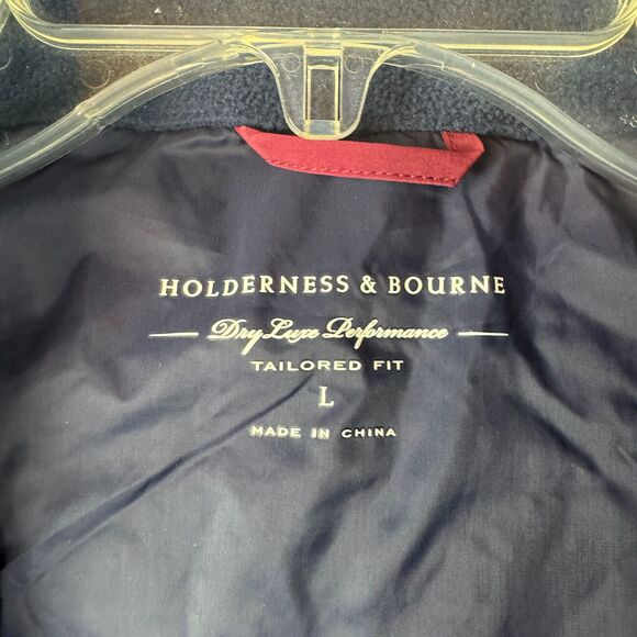 Holderness Bourne King Vest Men L Red Blue Golf Insulated Dry Luxe Performance - Picture 5 of 14